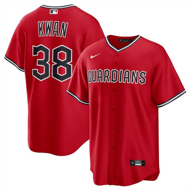 Men%27s Cleveland Guardians #38 Steven Kwan Red Cool Base Limited Stitched Jersey Dzhi->cleveland guardians->MLB Jersey